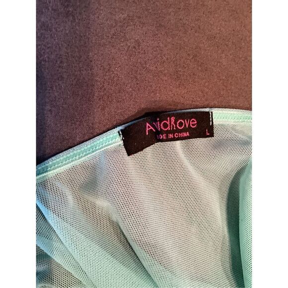 AvidLove Women’s Lace Baby Doll 2 Piece Set Size: L - Picture 4 of 5